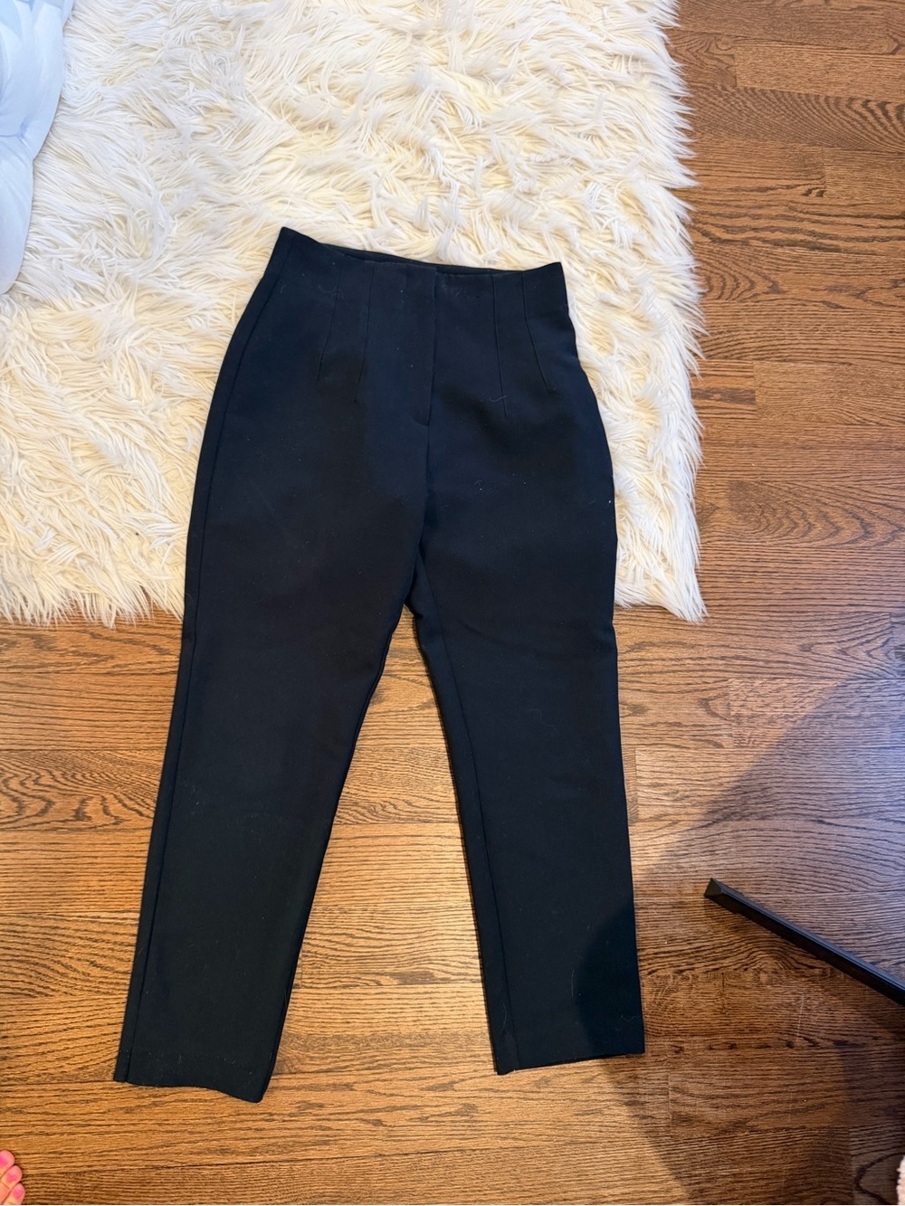 Abercrombie Black Straight Leg Trousers